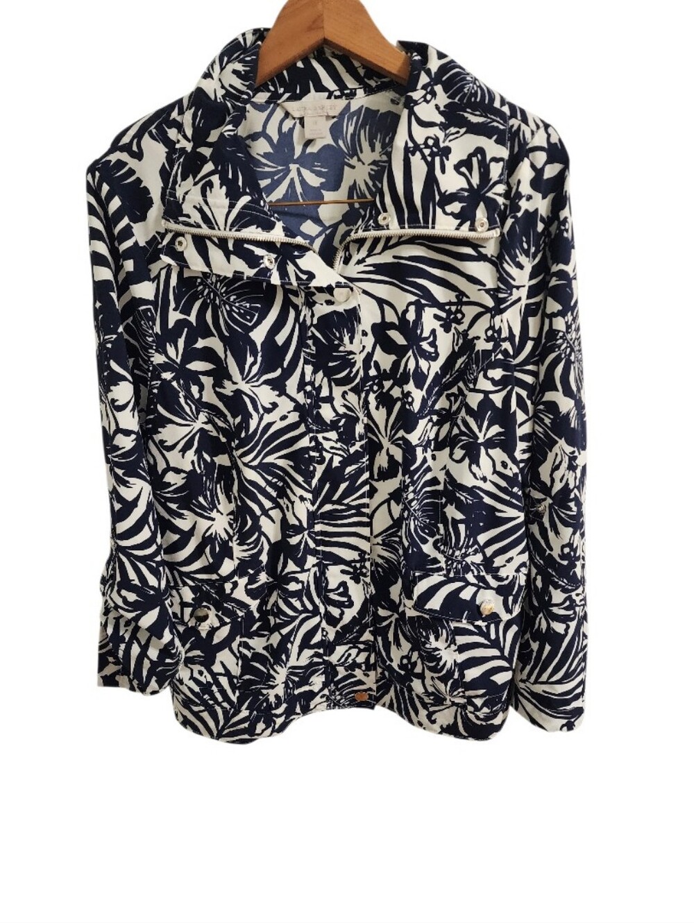 Laura Ashley Zip Front Jacket